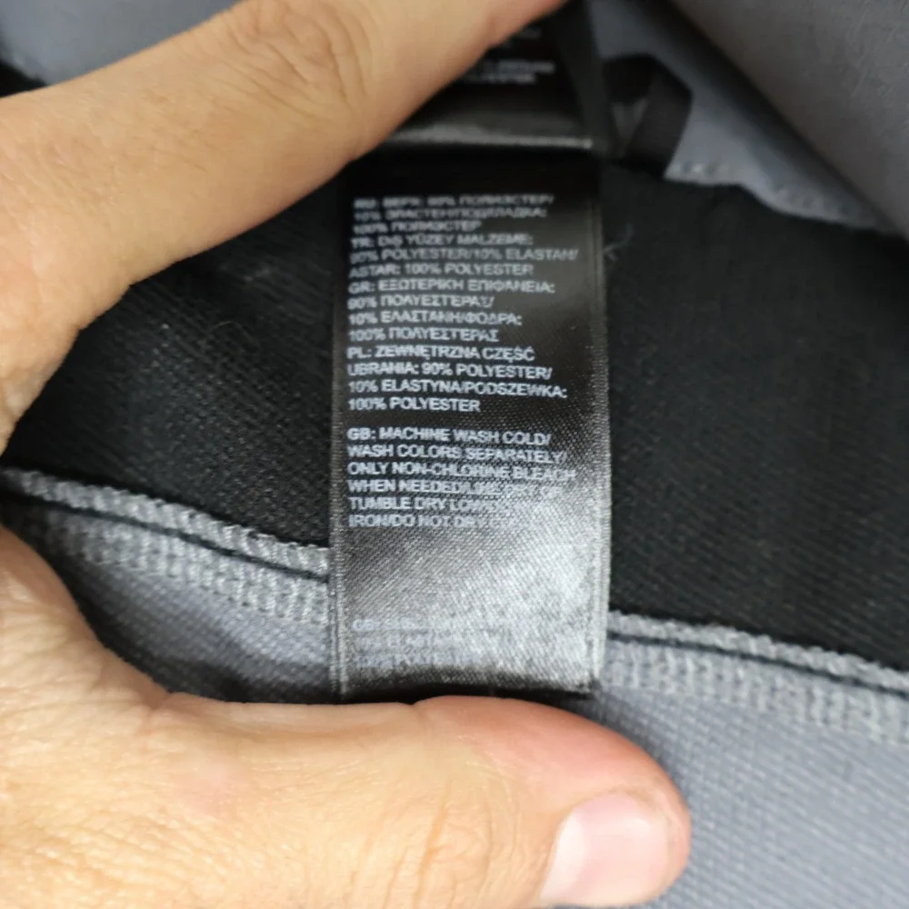 North Face Jacket Mens XL Gray Apex Bionic Softshell Rain Wind Full Zip Outdoor
